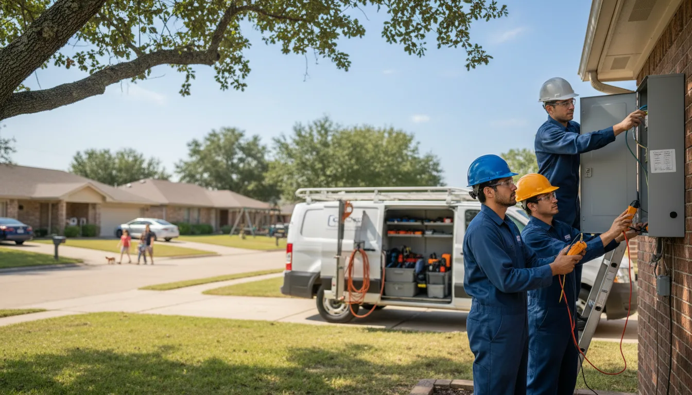 Certified electrician providing emergency electrical services in Weaver, AL